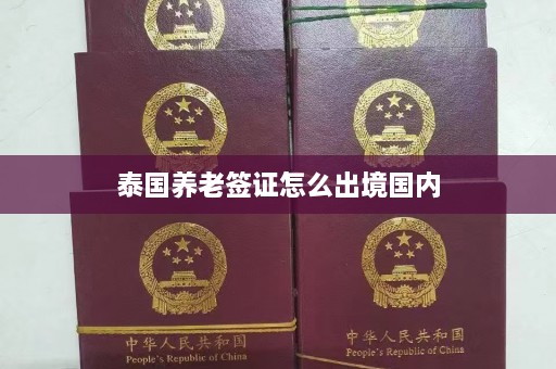 泰国养老签证怎么出境国内  第1张