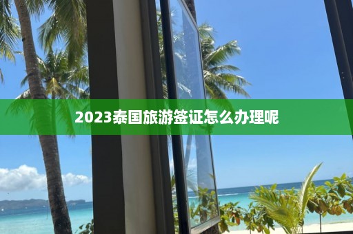 2023泰国旅游签证怎么办理呢