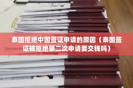 泰国拒绝中国签证申请的原因（泰国签证被拒绝第二次申请要交钱吗）  第1张