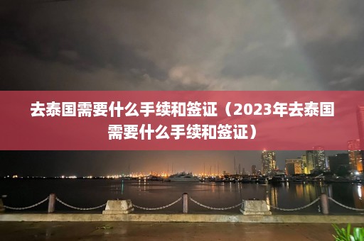 去泰国需要什么手续和签证（2023年去泰国需要什么手续和签证）