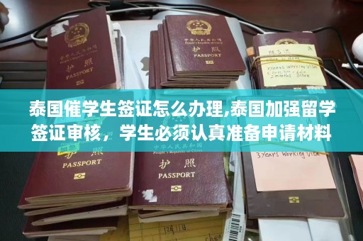 泰国催学生签证怎么办理,泰国加强留学签证审核，学生必须认真准备申请材料  第1张