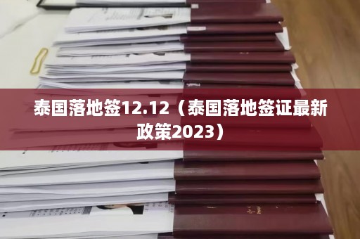 泰国落地签12.12（泰国落地签证最新政策2023）