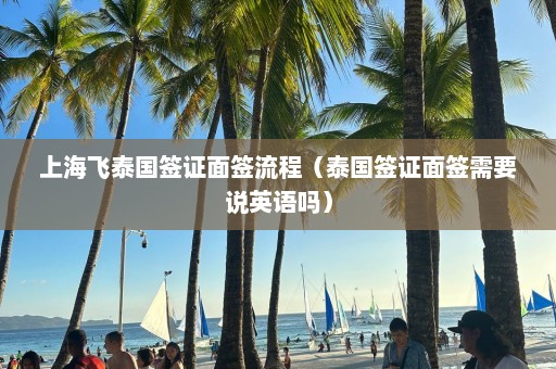 上海飞泰国签证面签流程（泰国签证面签需要说英语吗）