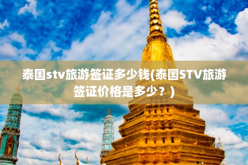 泰国stv旅游签证多少钱(泰国STV旅游签证价格是多少？)  第1张