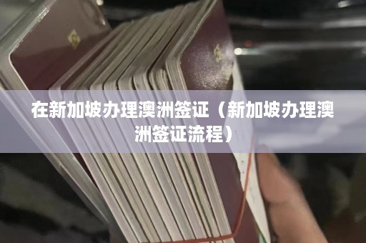 在新加坡办理澳洲签证（新加坡办理澳洲签证流程）  第1张