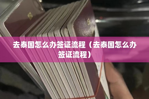 去泰国怎么办签证流程（去泰国怎么办签证流程）  第1张