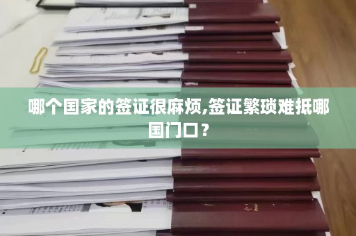 哪个国家的签证很麻烦,签证繁琐难抵哪国门口？  第1张