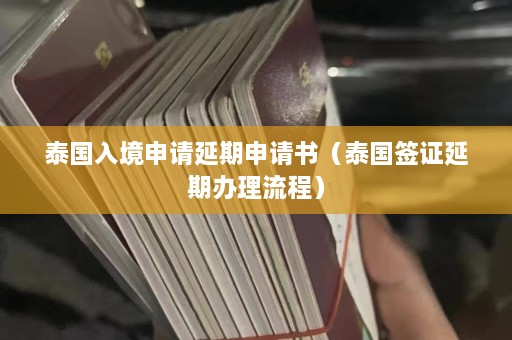 泰国入境申请延期申请书（泰国签证延期办理流程）  第1张