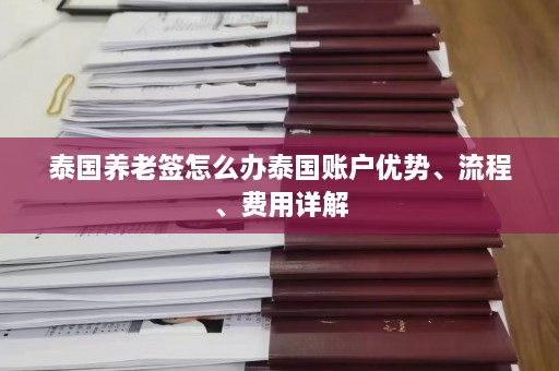 泰国养老签怎么办泰国账户优势、流程、费用详解  第1张