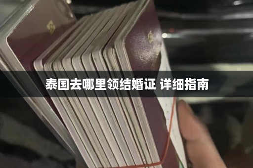 泰国去哪里领结婚证 详细指南  第1张