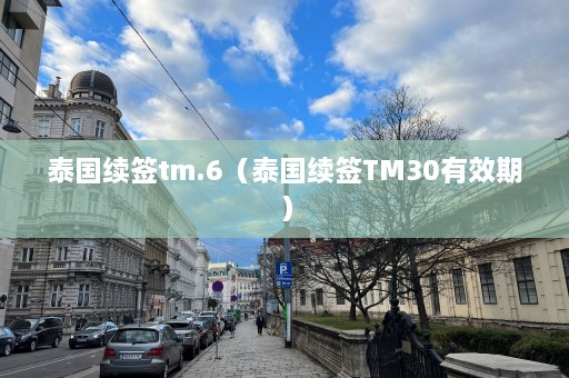 泰国续签tm.6（泰国续签TM30有效期）  第1张