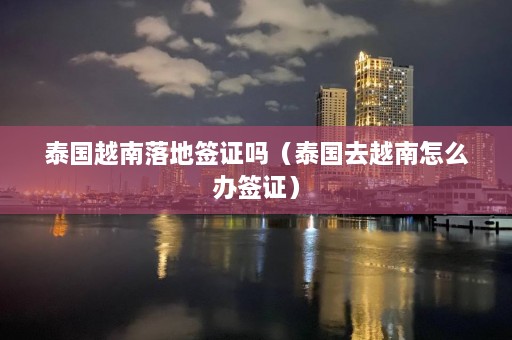 泰国越南落地签证吗（泰国去越南怎么办签证）  第1张