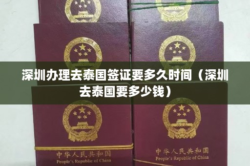 深圳办理去泰国签证要多久时间（深圳去泰国要多少钱）