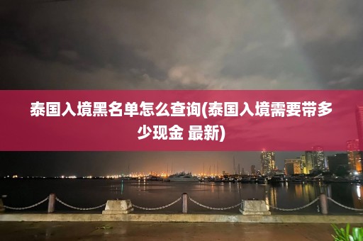 泰国入境黑名单怎么查询(泰国入境需要带多少现金 最新)