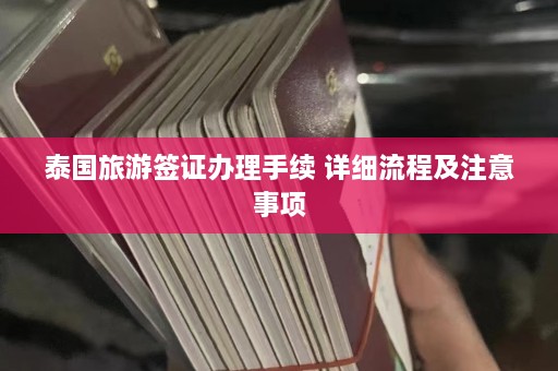 泰国旅游签证办理手续 详细流程及注意事项  第1张