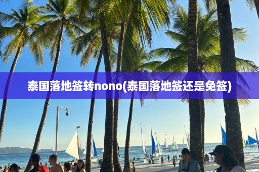 泰国落地签转nono(泰国落地签还是免签)