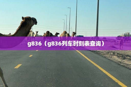 g836（g836列车时刻表查询）