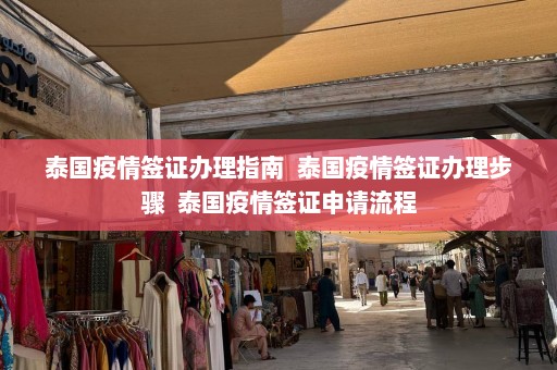 泰国疫情签证办理指南  泰国疫情签证办理步骤  泰国疫情签证申请流程