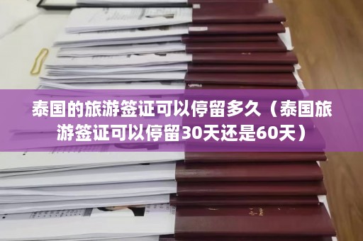 泰国的旅游签证可以停留多久（泰国旅游签证可以停留30天还是60天）  第1张