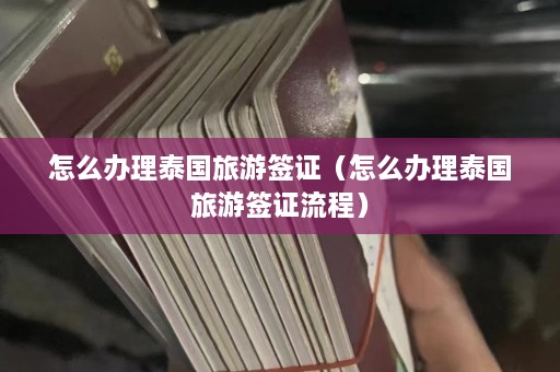 怎么办理泰国旅游签证（怎么办理泰国旅游签证流程）  第1张