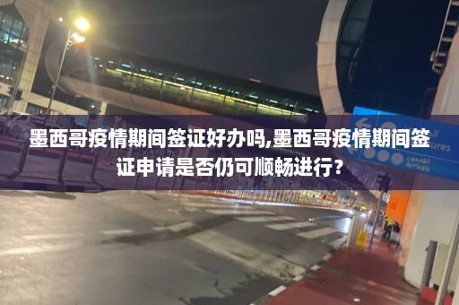 墨西哥疫情期间签证好办吗,墨西哥疫情期间签证申请是否仍可顺畅进行？