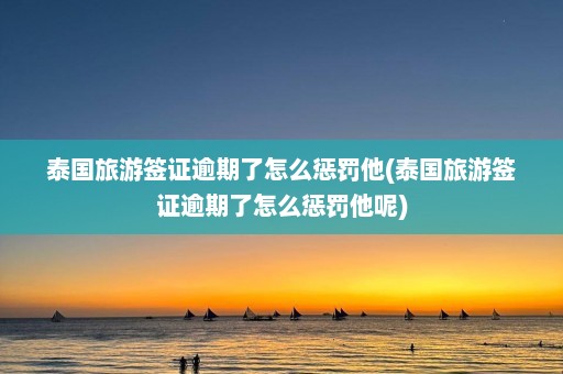 泰国旅游签证逾期了怎么惩罚他(泰国旅游签证逾期了怎么惩罚他呢)