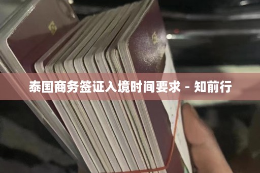 泰国商务签证入境时间要求 - 知前行  第1张