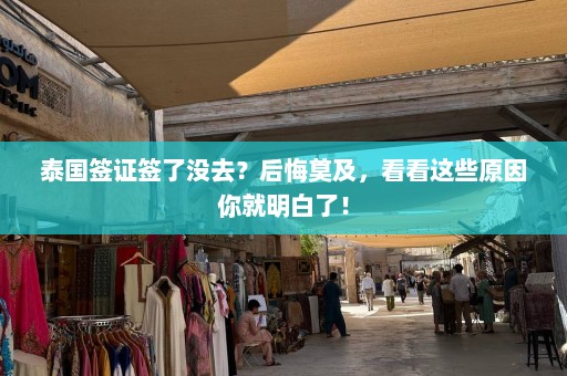 泰国签证签了没去？后悔莫及，看看这些原因你就明白了！