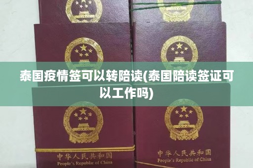 泰国疫情签可以转陪读(泰国陪读签证可以工作吗)  第1张