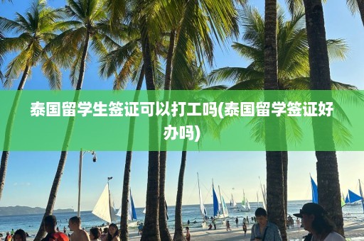 泰国留学生签证可以打工吗(泰国留学签证好办吗)