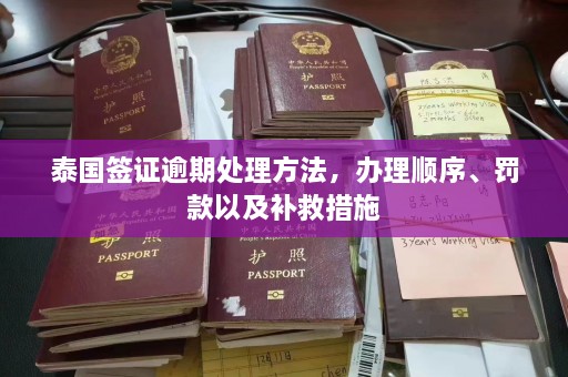 泰国签证逾期处理方法，办理顺序、罚款以及补救措施