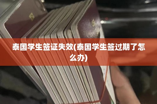 泰国学生签证失效(泰国学生签过期了怎么办)