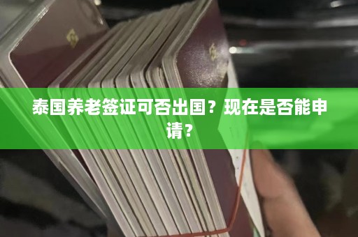 泰国养老签证可否出国？现在是否能申请？  第1张