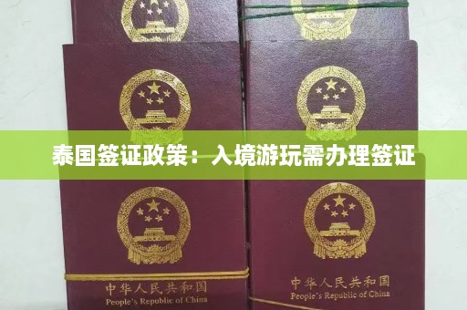 泰国签证政策：入境游玩需办理签证  第1张