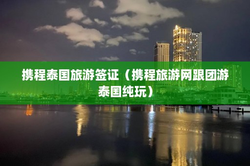 携程泰国旅游签证（携程旅游网跟团游泰国纯玩）  第1张