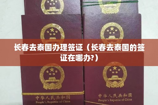 长春去泰国办理签证（长春去泰国的签证在哪办?）  第1张