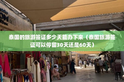 泰国的旅游签证多少天能办下来（泰国旅游签证可以停留30天还是60天）