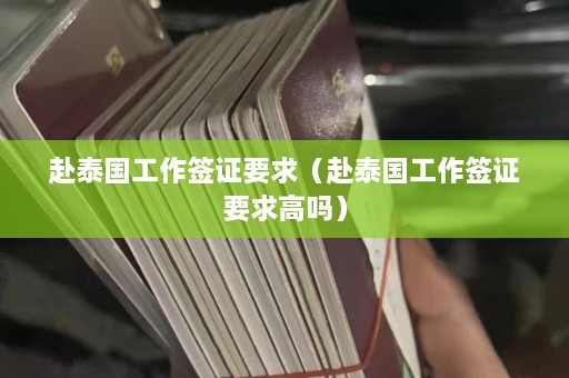 赴泰国工作签证要求（赴泰国工作签证要求高吗）  第1张