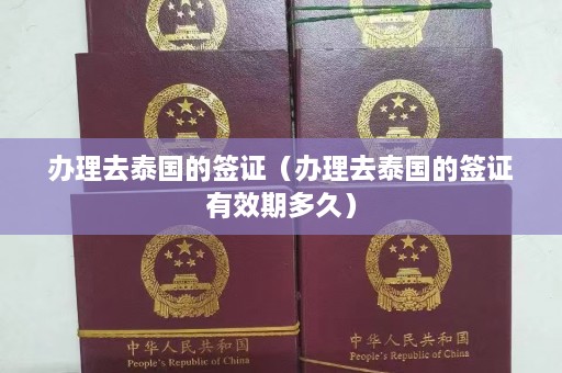 办理去泰国的签证（办理去泰国的签证有效期多久）  第1张