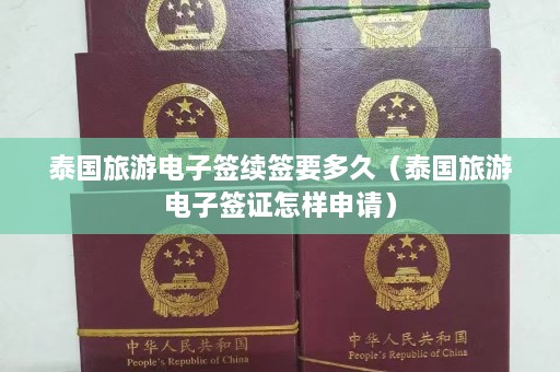 泰国旅游电子签续签要多久（泰国旅游电子签证怎样申请）  第1张