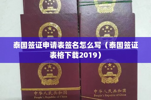 泰国签证申请表签名怎么写（泰国签证表格下载2019）