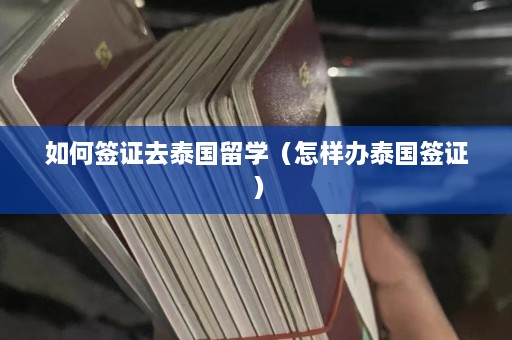 如何签证去泰国留学（怎样办泰国签证）  第1张