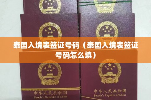 泰国入境表签证号码（泰国入境表签证号码怎么填）  第1张