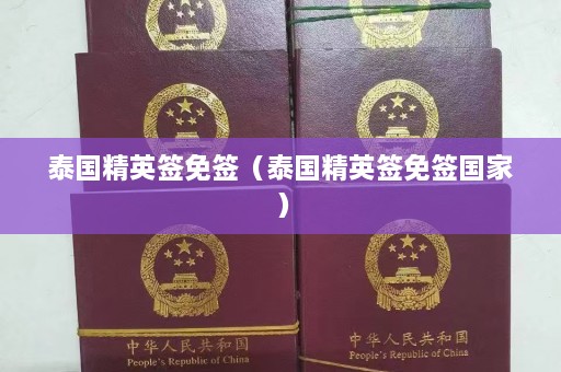 泰国精英签免签（泰国精英签免签国家）  第1张