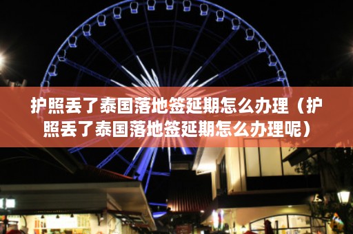 护照丢了泰国落地签延期怎么办理（护照丢了泰国落地签延期怎么办理呢）  第1张