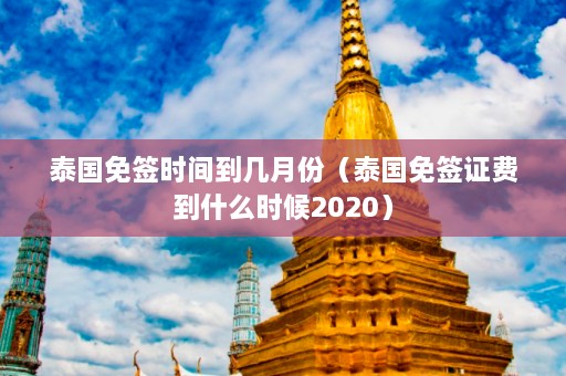 泰国免签时间到几月份（泰国免签证费到什么时候2020）  第1张