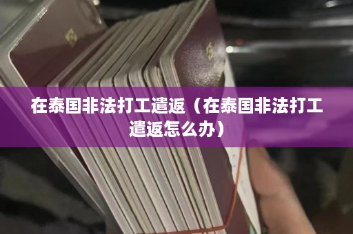 在泰国非法打工遣返（在泰国非法打工遣返怎么办）  第1张