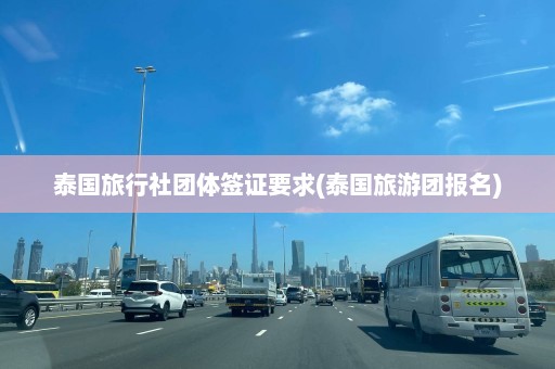 泰国旅行社团体签证要求(泰国旅游团报名)