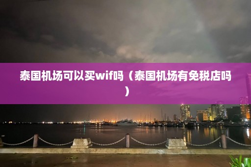 泰国机场可以买wif吗（泰国机场有免税店吗）