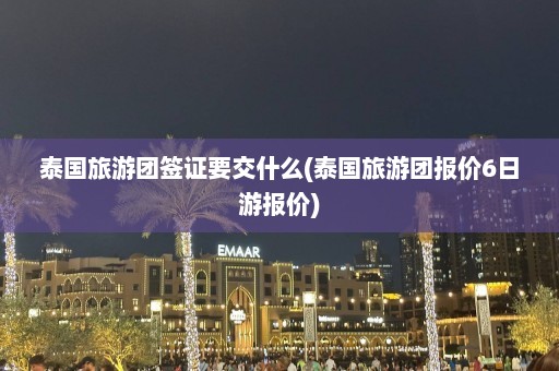 泰国旅游团签证要交什么(泰国旅游团报价6日游报价)